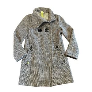 Soia & Kyo Womens wool herringbone jacket pea coat Size XL